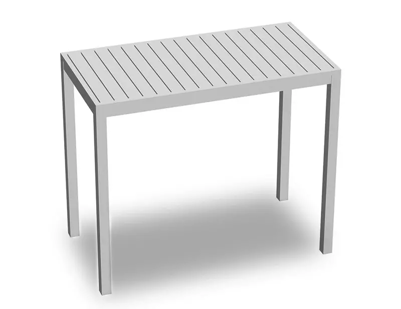 Halki Outdoor High Bar Table – White Finish (125 X 65 Cm) 1