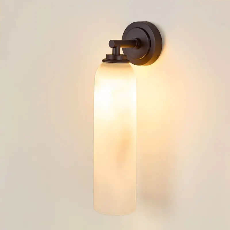 Hampton Medium Outdoor Glass Wall Light – Silver Finish 1