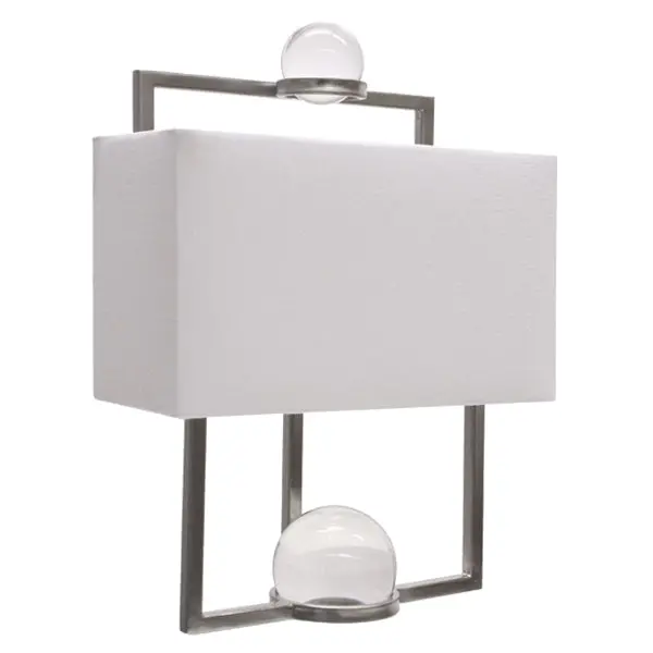 Harper Sleek Metal-And-Glass Wall-Mounted Lamp 1