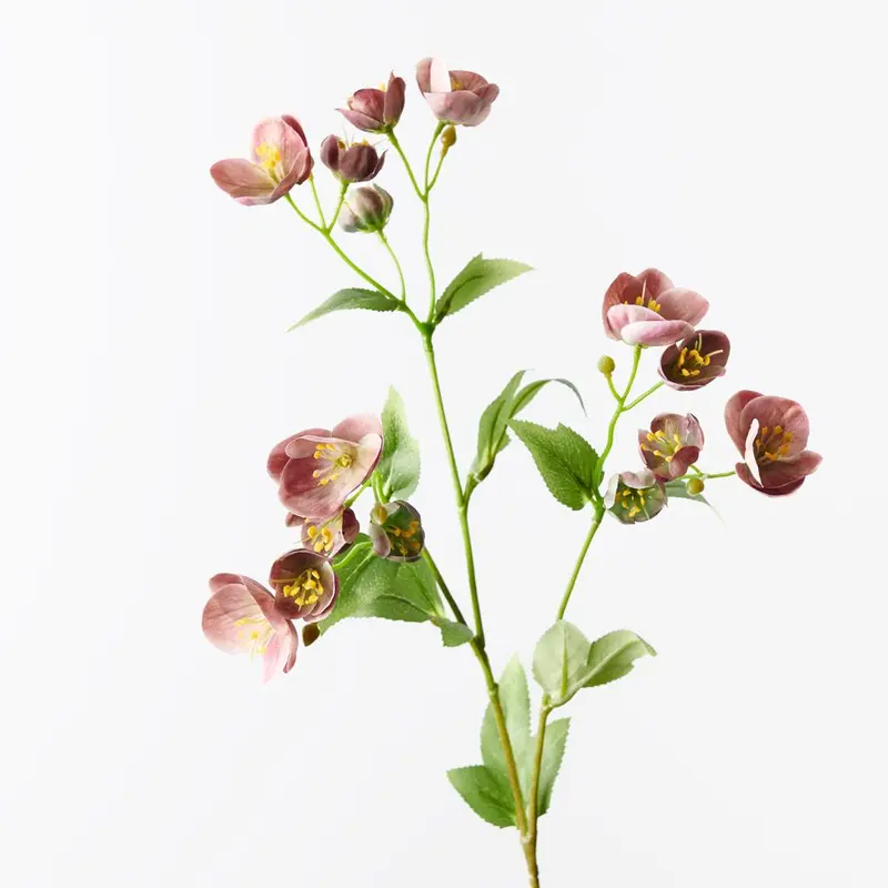 Hellebore Stem Set – 12-Piece Realistic Spray 1