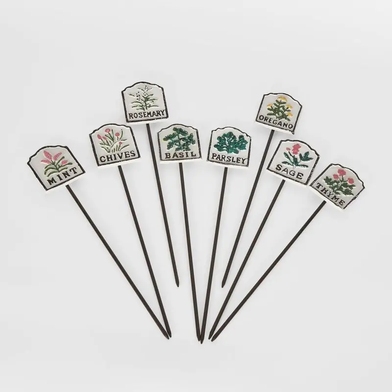 Herb Garden Marker Set – 8 Unique Plant Labels 1