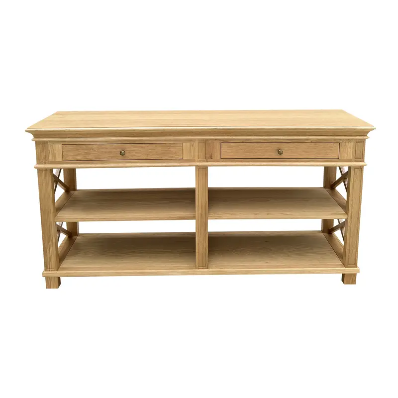 Heston 160Cm Natural Oak Console Table 1
