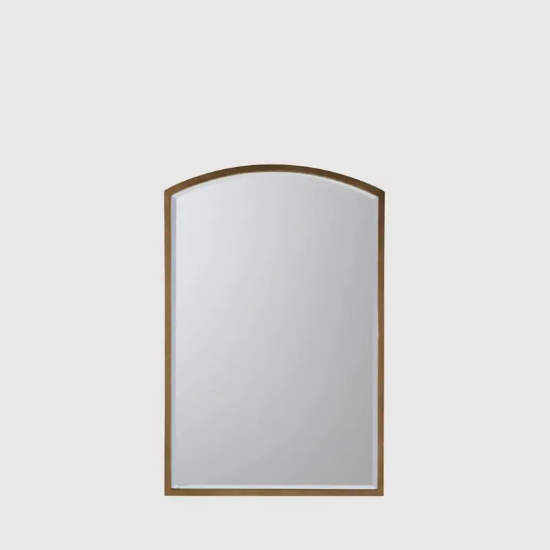 Higgins Antique Gold Arch Mirror – Ornate Curved Wall Decor 1