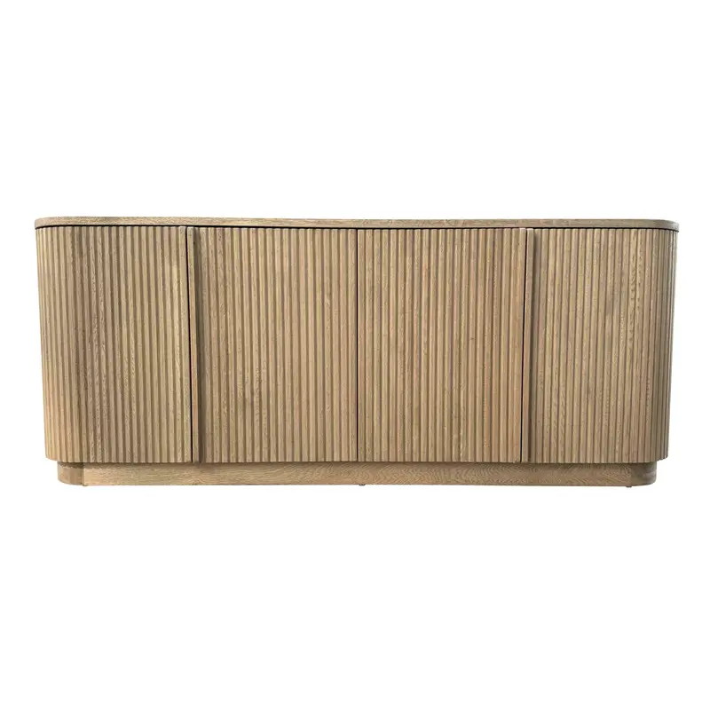 Holland Four-Door Weathered Oak Sideboard 1
