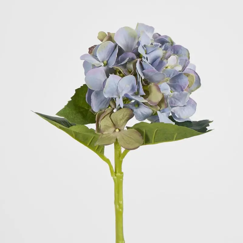 Hydrangea Artificial Water Stem – 49Cm Powder Blue 1