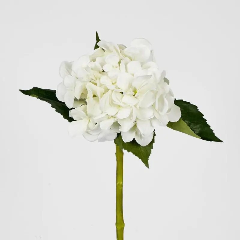 Hydrangea Artificial Water Stem – 49Cm Snow White 1