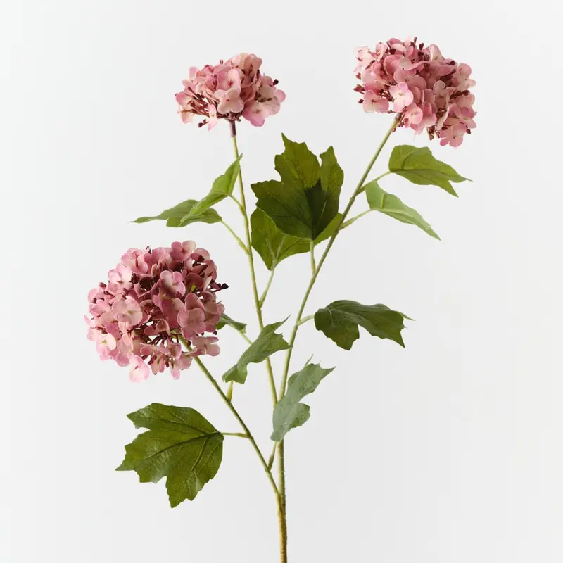 Hydrangea Stem Spray – Lifelike 12-Piece Floral Decoration 1