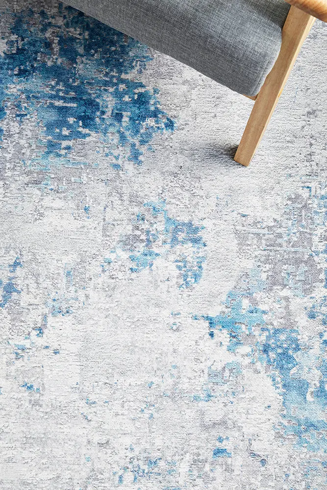 Illusions Navy Blue Abstract Area Rug – 220 X 150 Cm 1