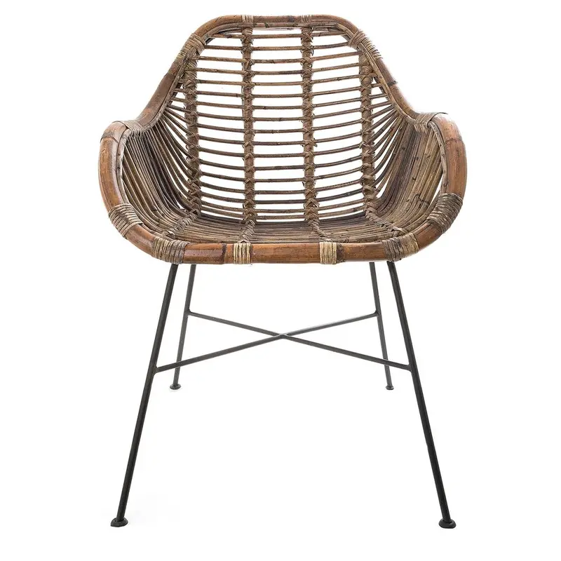Iron Grey Rattan Accent Chair (58X68X83 Cm) 1