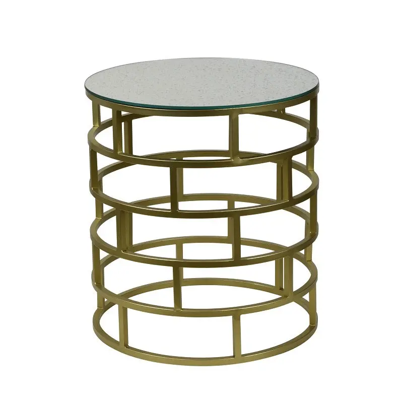 Ivy Brass-Finished Side Table 1