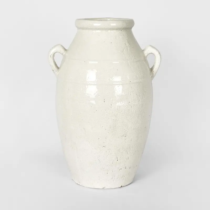 Jameson Classic Urn-Style Large Planter In Matte White 1