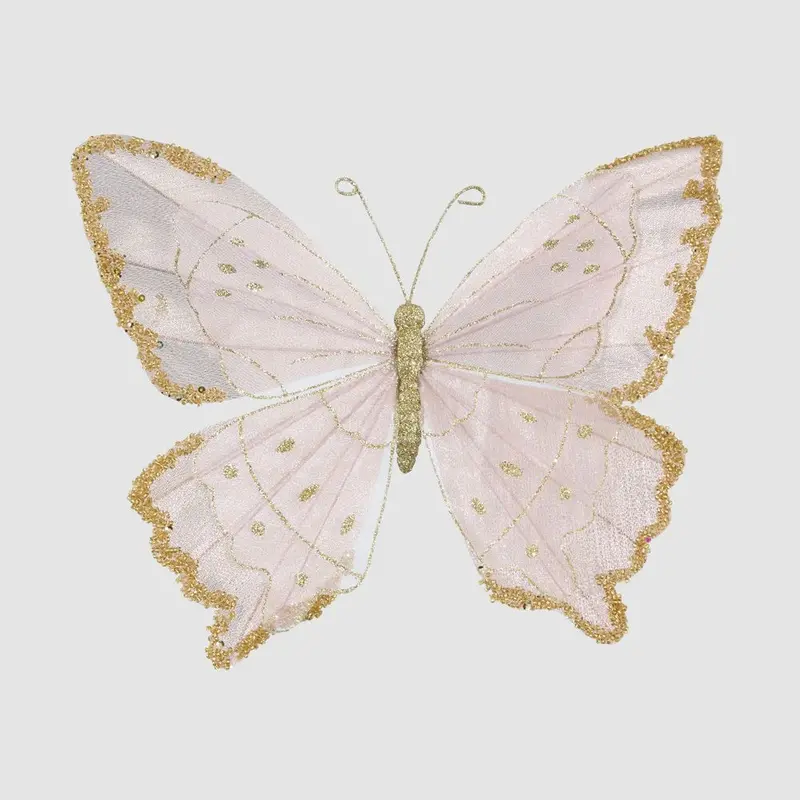 Jasmir Pink Butterfly Clip-On Accent 1