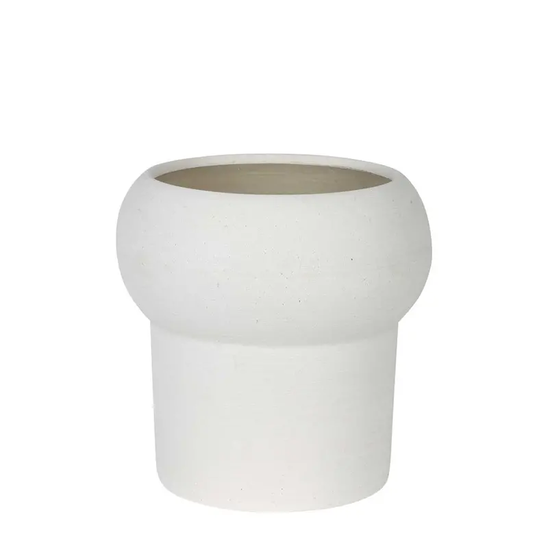 Jenssen Medium Chalk-Finish Planter – Indoor/Outdoor Decorative Pot 1