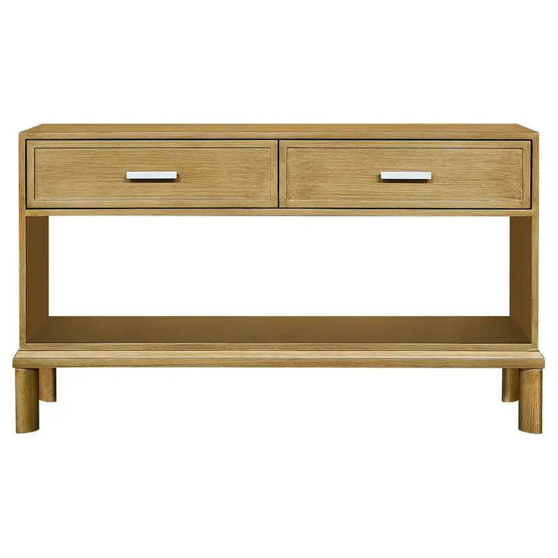 Jill Slim Console Table – Lustrous Antique Gold 1