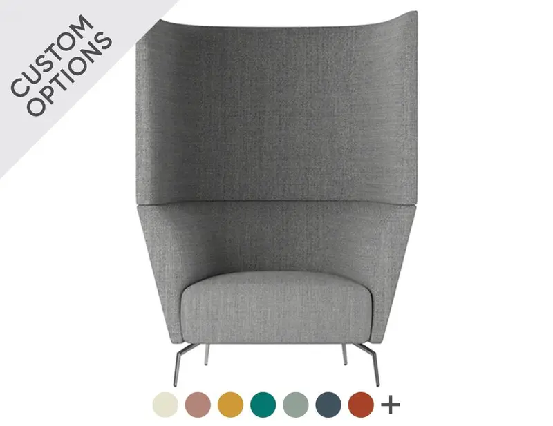 Kap High-Back Armchair With Enclosed Sides 1