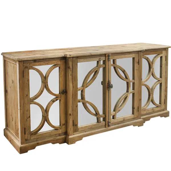 Keats Sideboard Mirror With Natural Reclaimed Timber Frame 1