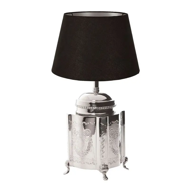 Kensington Oversized Table Lamp Base – Satin Nickel Finish 1