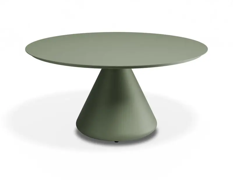 Kora 90Cm Round Outdoor Coffee Table – Eucalyptus Green 1