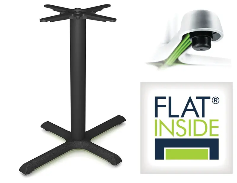 Kx2230 Dual-Mode Adjustable Cafe Table Base – Flat Tech (Min. Order: 4) 1