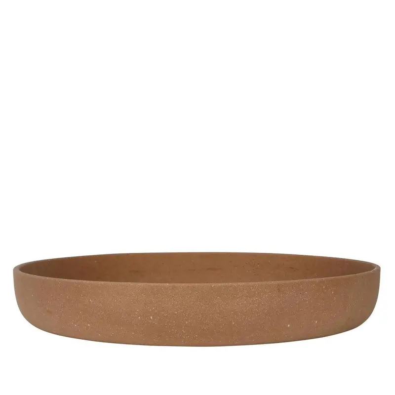 Large Clay-Tone Esher Bowl – Organic Matte Finish Decorative Bowl 1