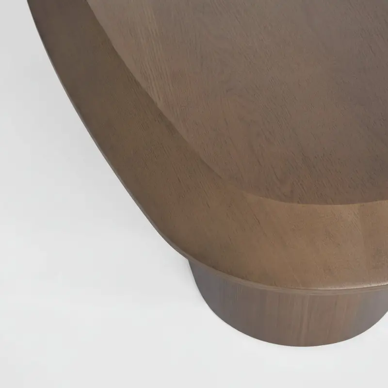 Large Dark Walnut Monolith Coffee Table 1