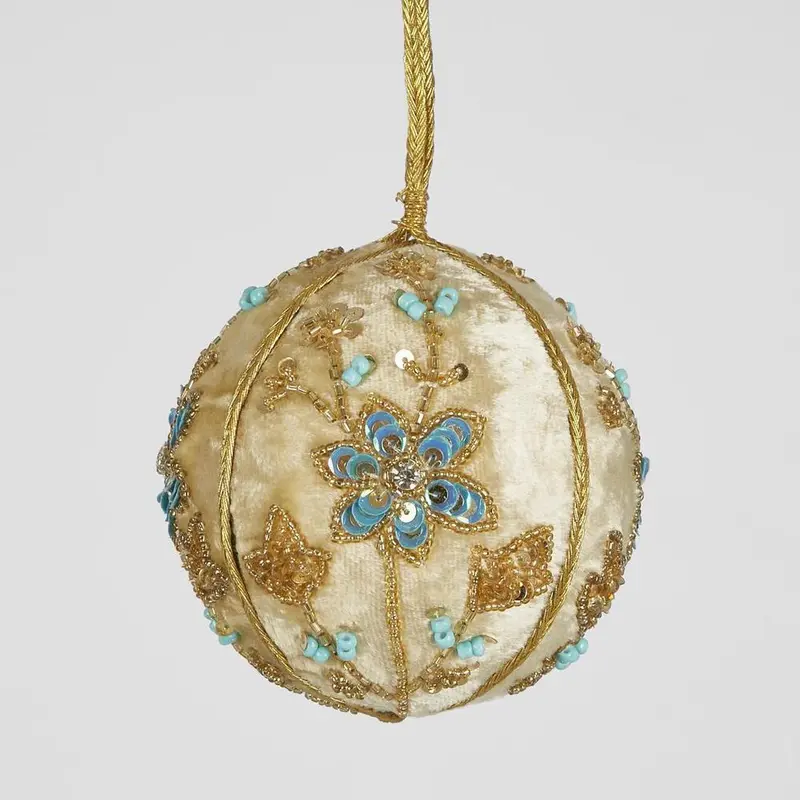 Large Fleurana Hanging Glass Bauble 1