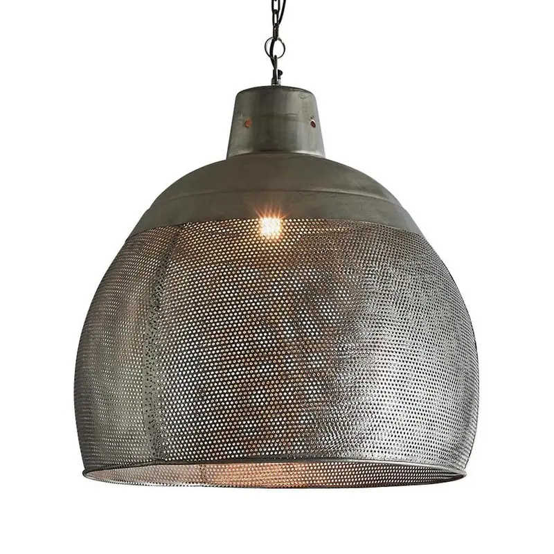 Large Riva Zinc Ceiling Pendant Light 1