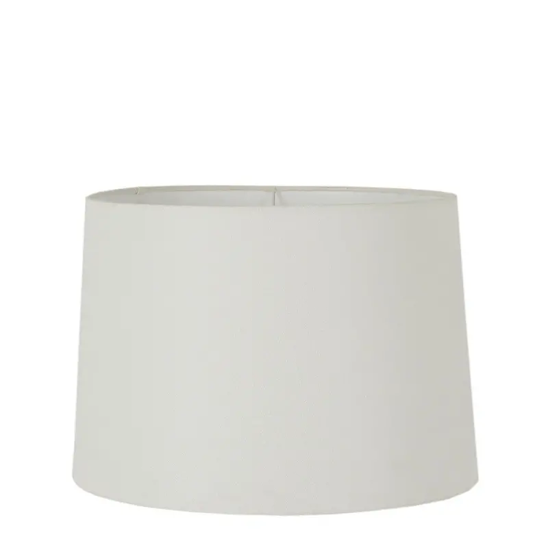 Large Textured Ivory Drum Lamp Shade (E27) 1