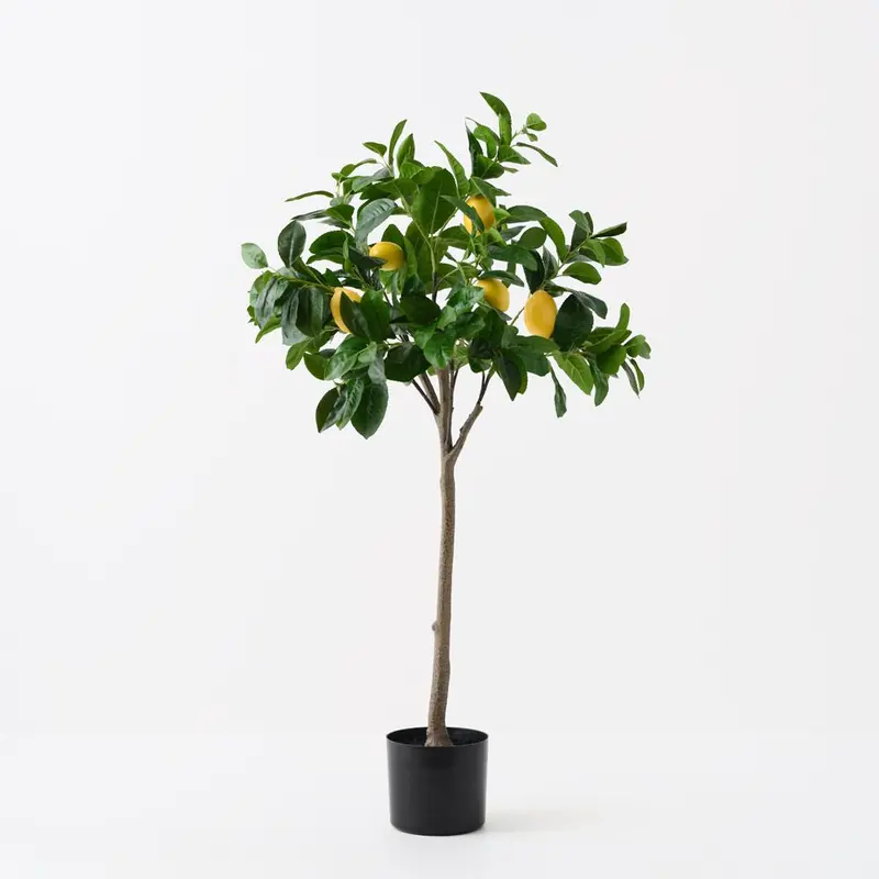 Lemon Tree Artificial Plant – 2-Piece Set 1