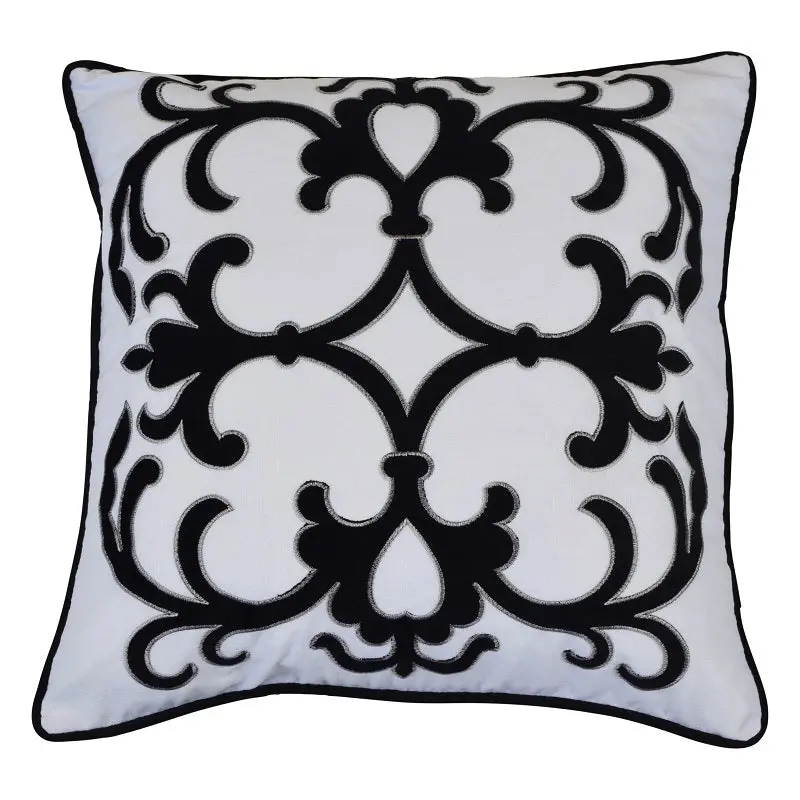 Lennox Black All-Weather Cushion Cover 1