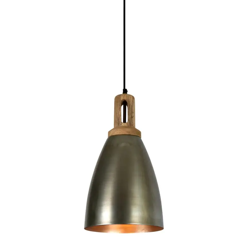 Lewis Medium Ceiling Pendant – Industrial Zinc Finish 1