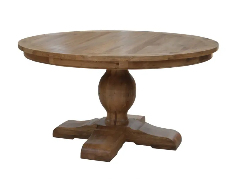 Leyna 150Cm Round Dining Table – Natural Oak Finish 1