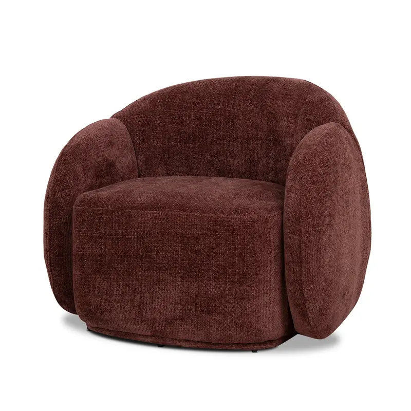 Lila Burgundy Armchair – Versatile Upholstered Seat 1