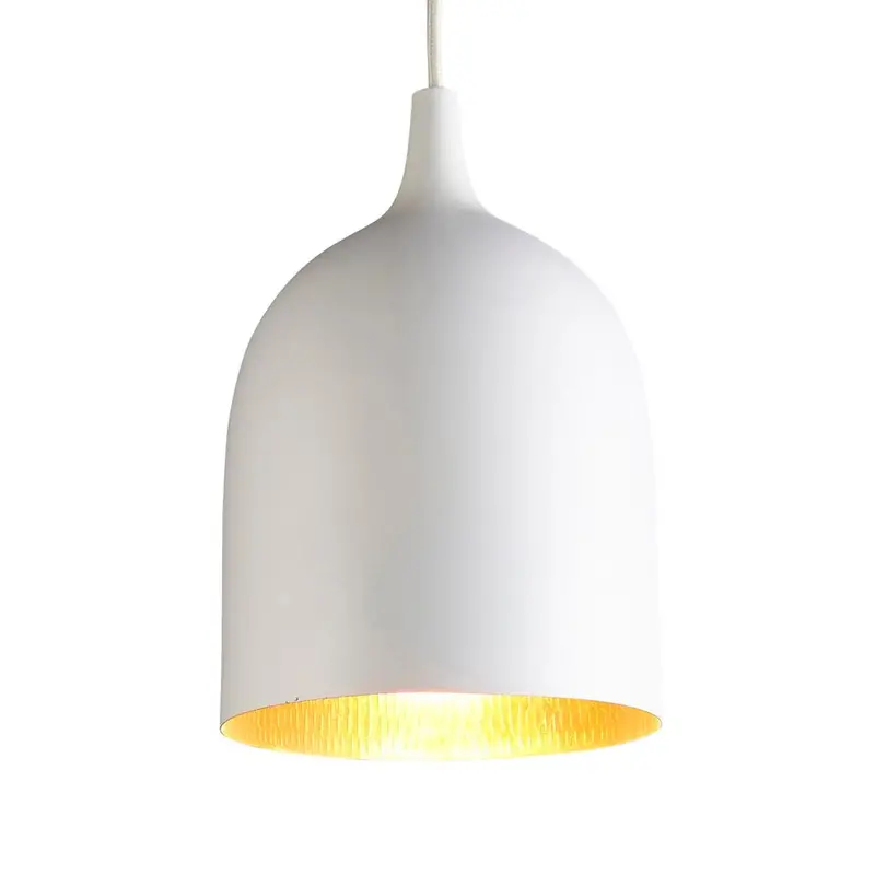 Lumi-R Dual-Tone Ceiling Pendant – White And Warm Copper 1
