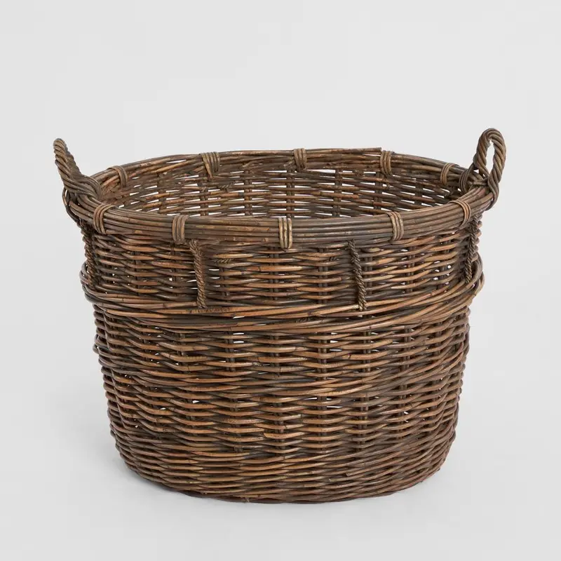 Luna Vineyard Woven Basket – Rustic Storage Or Display 1