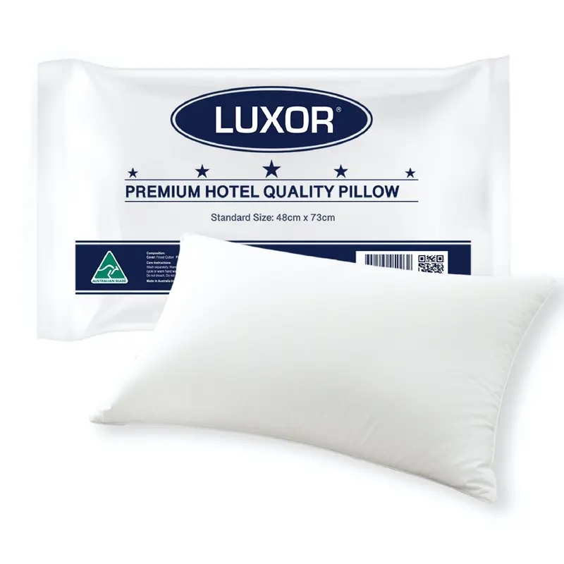 Luxor Hotel-Grade Standard Pillow – Single Pack, Australian Made 1