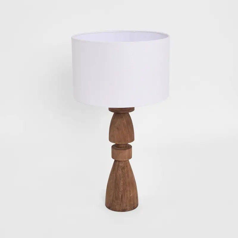 Magnus Table Lamp Base – Natural Finish (Base Only) 1