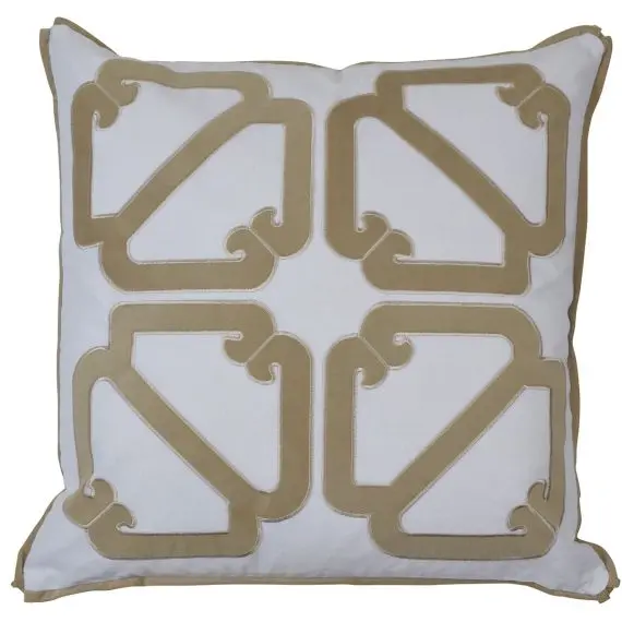 Manly Sand Cushion Cover With Plump Feather Insert 1