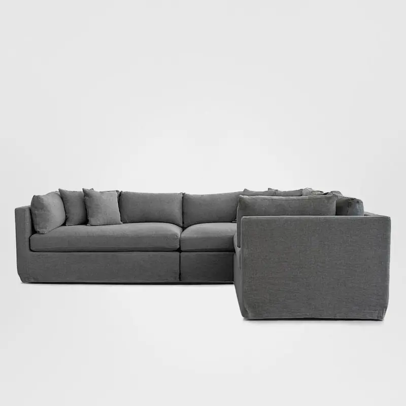 Marbella Modular Sofa In Storm Grey – Right-Facing Configuration 1