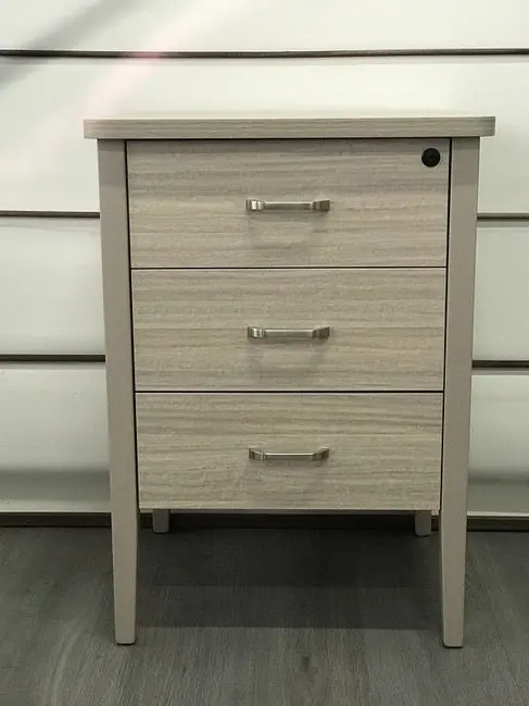 Marigold Angora Oak Bedside Table With Soft-Close Drawers 1
