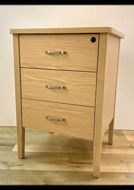 Marigold Tuross Oak Matt Bedside Table With Soft-Close Drawers 1