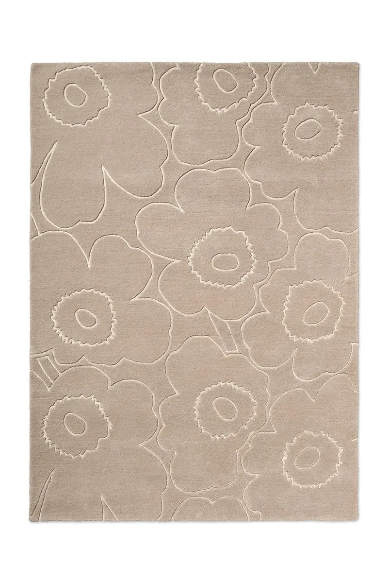 Marimekko Piirto Unikko Greige Flatweave Rug – 133704 1