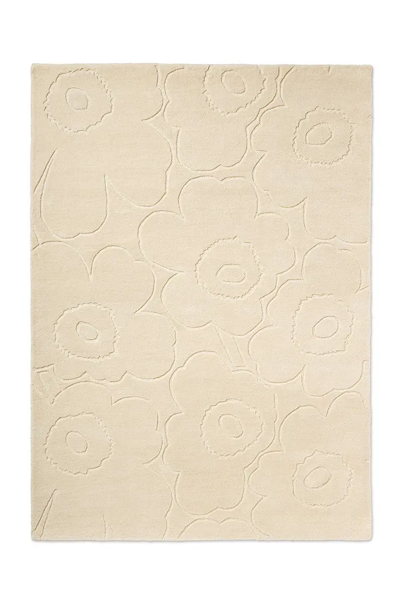 Marimekko Piirto Unikko Natural White Flatweave Rug – 133701 1
