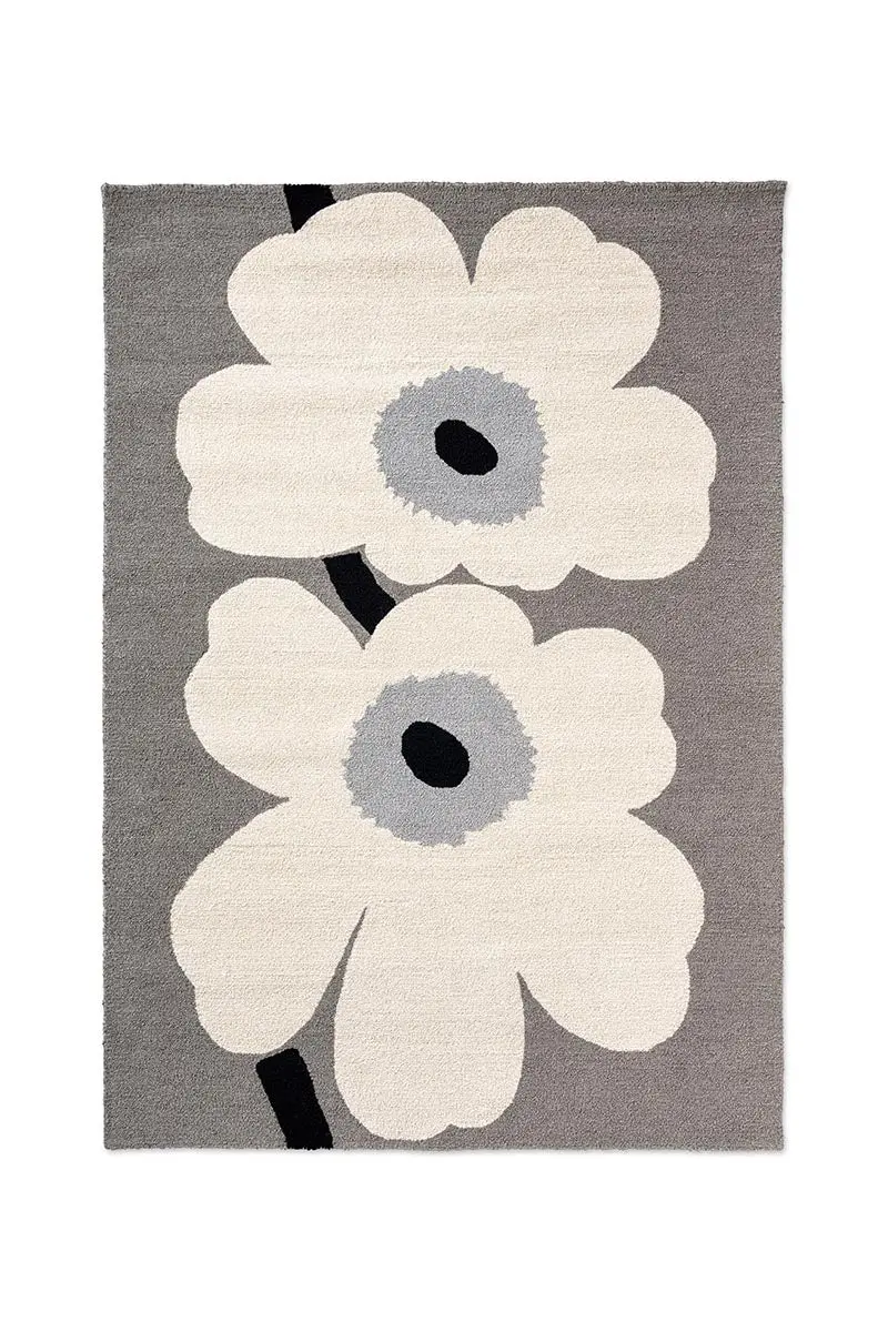 Marimekko Unikko Anniversary Outdoor Runner – Grey Floral Pattern (433004) 1