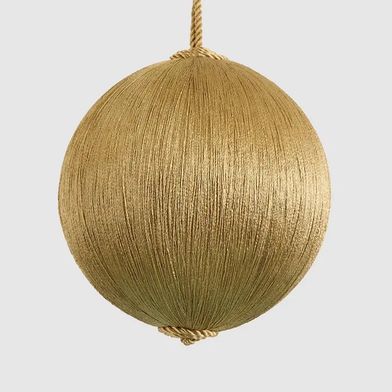Medium Champagne Silk Ornament 1
