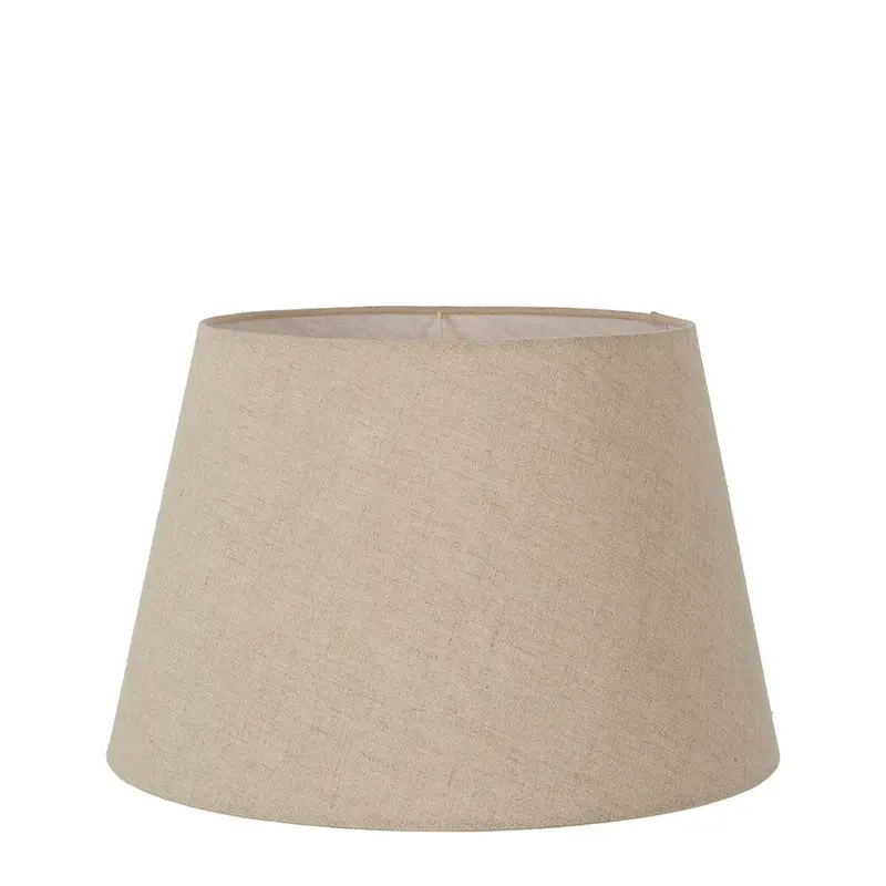 Medium Dark Natural Linen Taper Lamp Shade (E27) 1