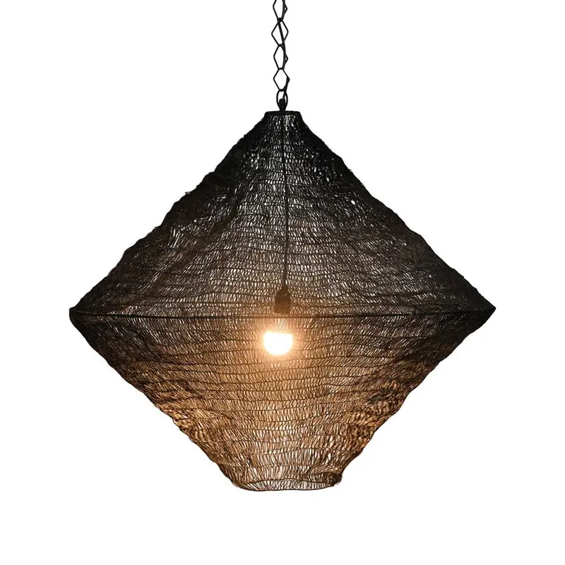 Medium Metropolitan Black Ceiling Pendant Fixture 1