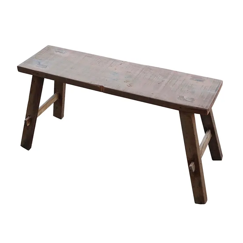 Medium Natural Timber Bench With Vintage Character 1