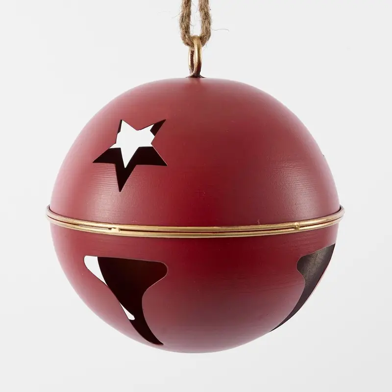 Medium Red Round Star-Shaped Bell 1
