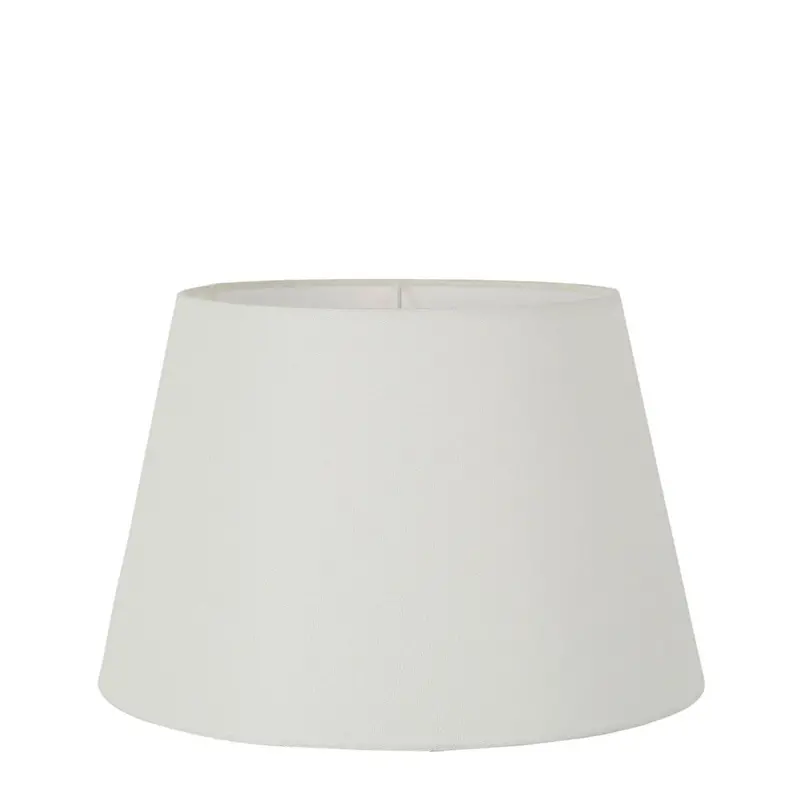 Medium Tapered Linen Lamp Shade In Textured Ivory – E27 Compatible 1
